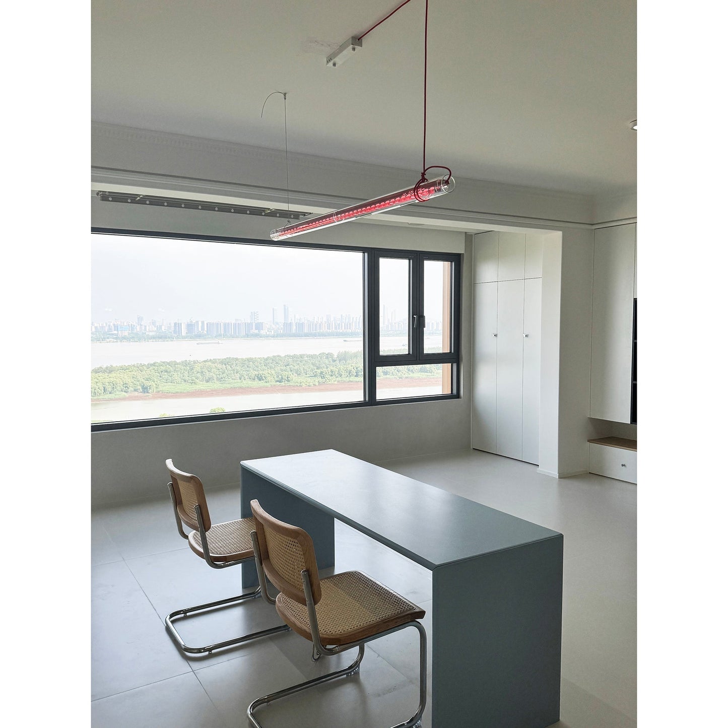 Cata Moderne Minimalisme Lineair LED Glas Licht Hanglamp