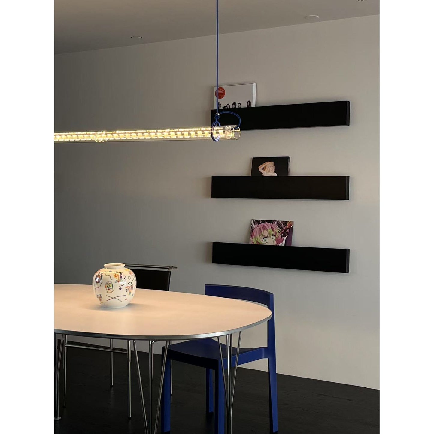 Cata Moderne Minimalisme Lineair LED Glas Licht Hanglamp