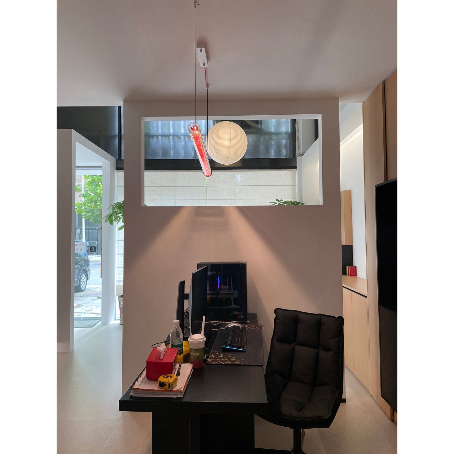 Cata Moderne Minimalisme Lineair LED Glas Licht Hanglamp