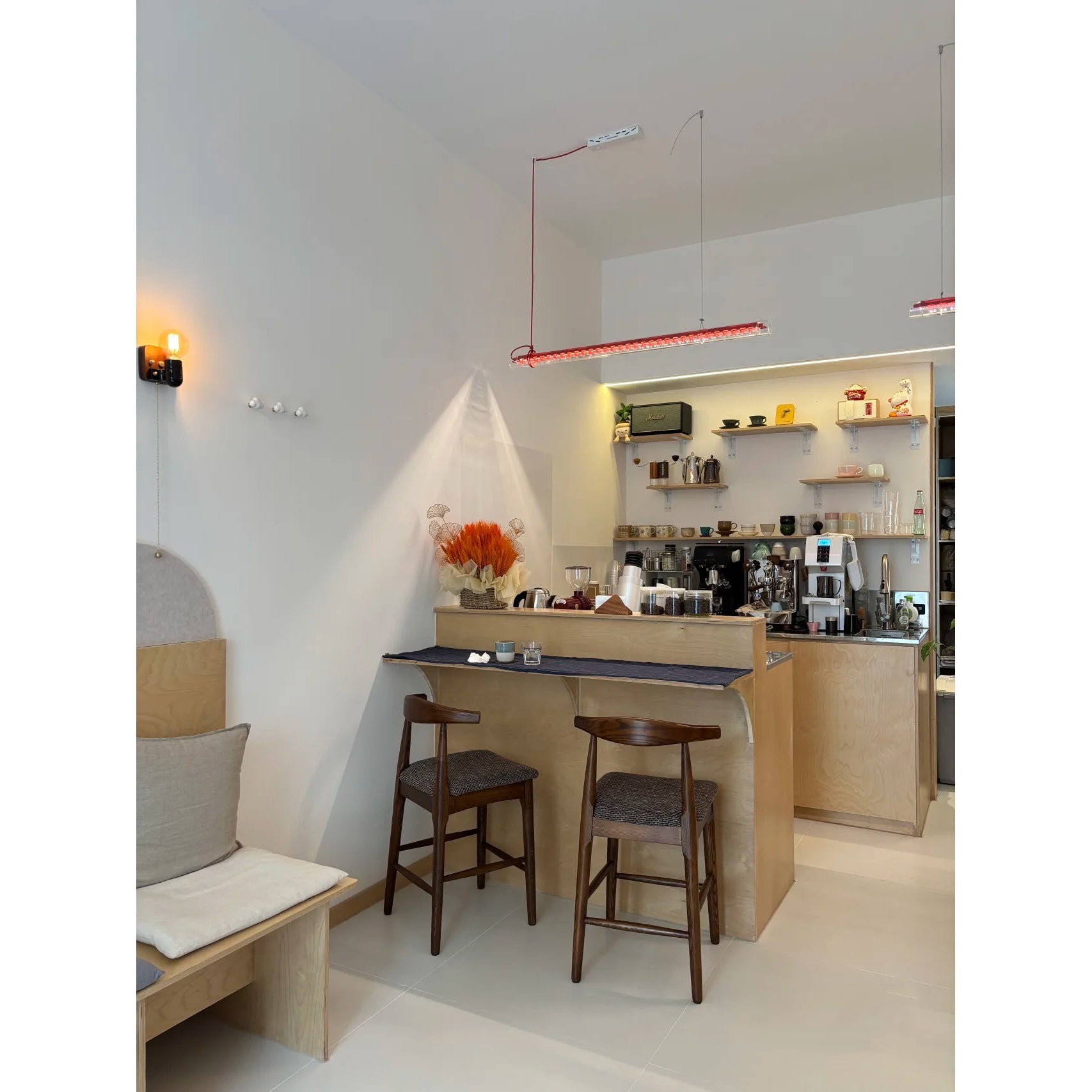 Cata Moderne Minimalisme Lineair LED Glas Licht Hanglamp