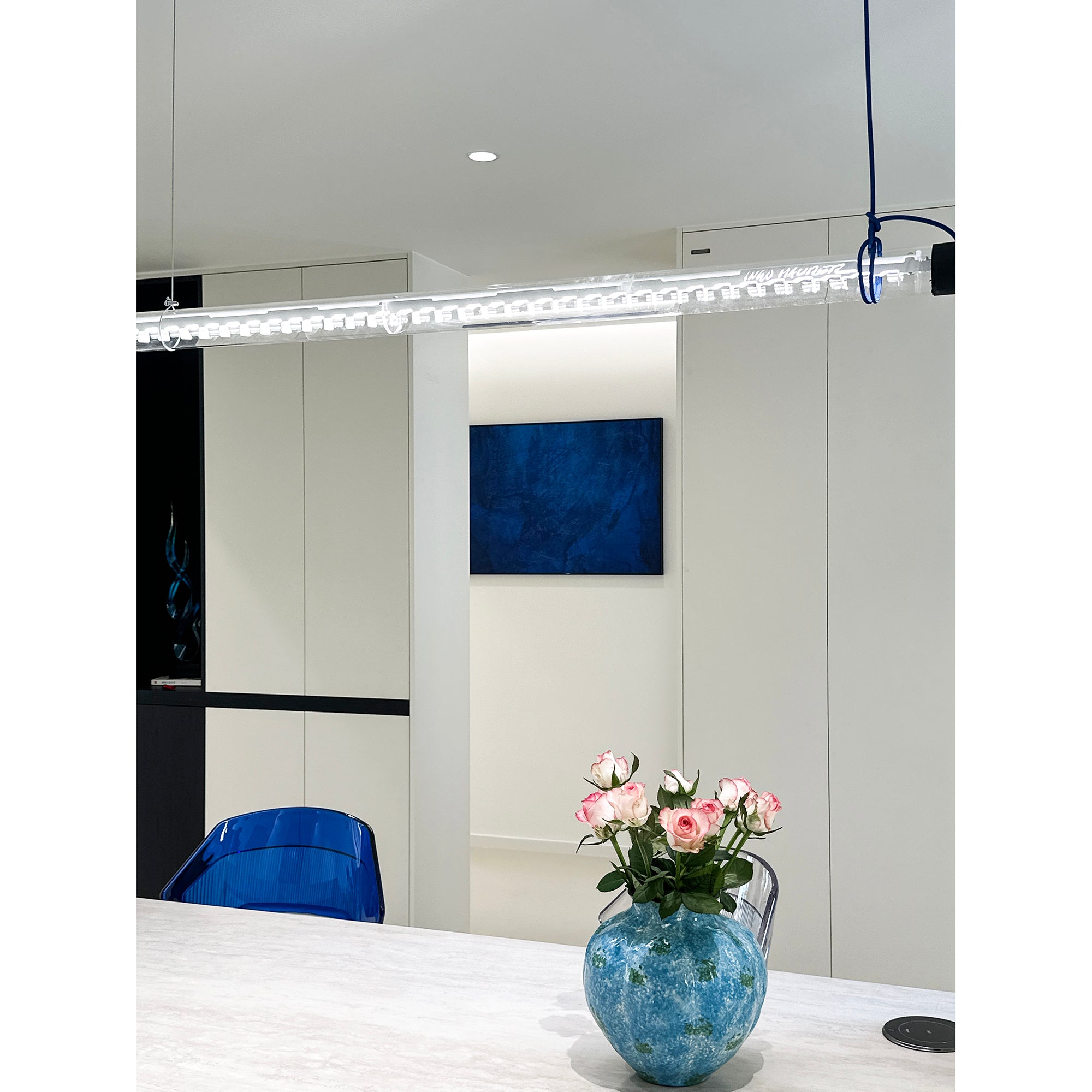 Cata Moderne Minimalisme Lineair LED Glas Licht Hanglamp