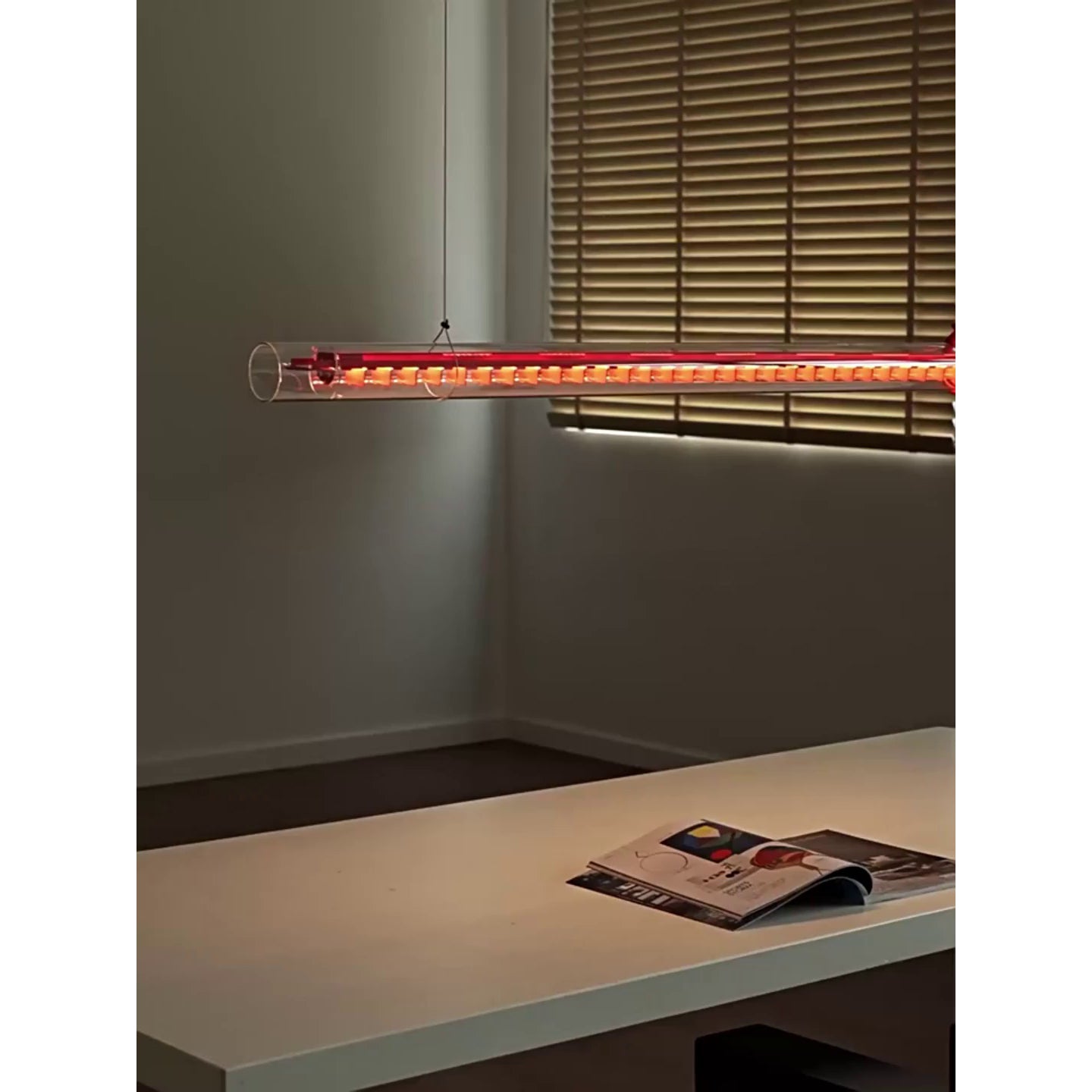 Cata Moderne Minimalisme Lineair LED Glas Licht Hanglamp