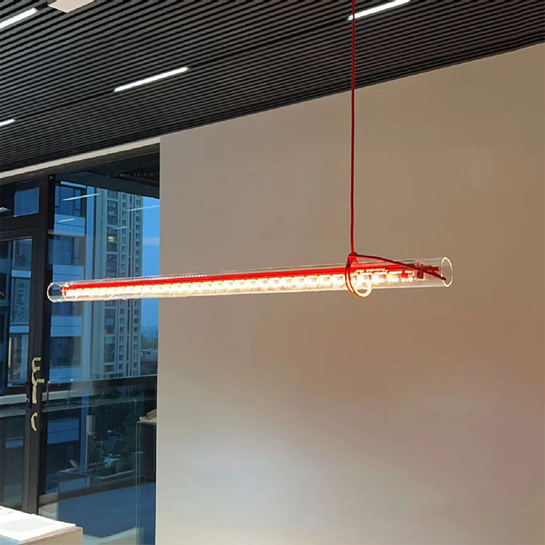 Cata Moderne Minimalisme Lineair LED Glas Licht Hanglamp