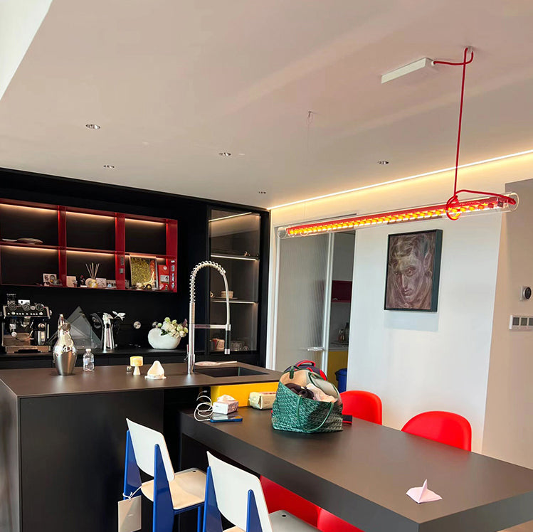 Cata Moderne Minimalisme Lineair LED Glas Licht Hanglamp