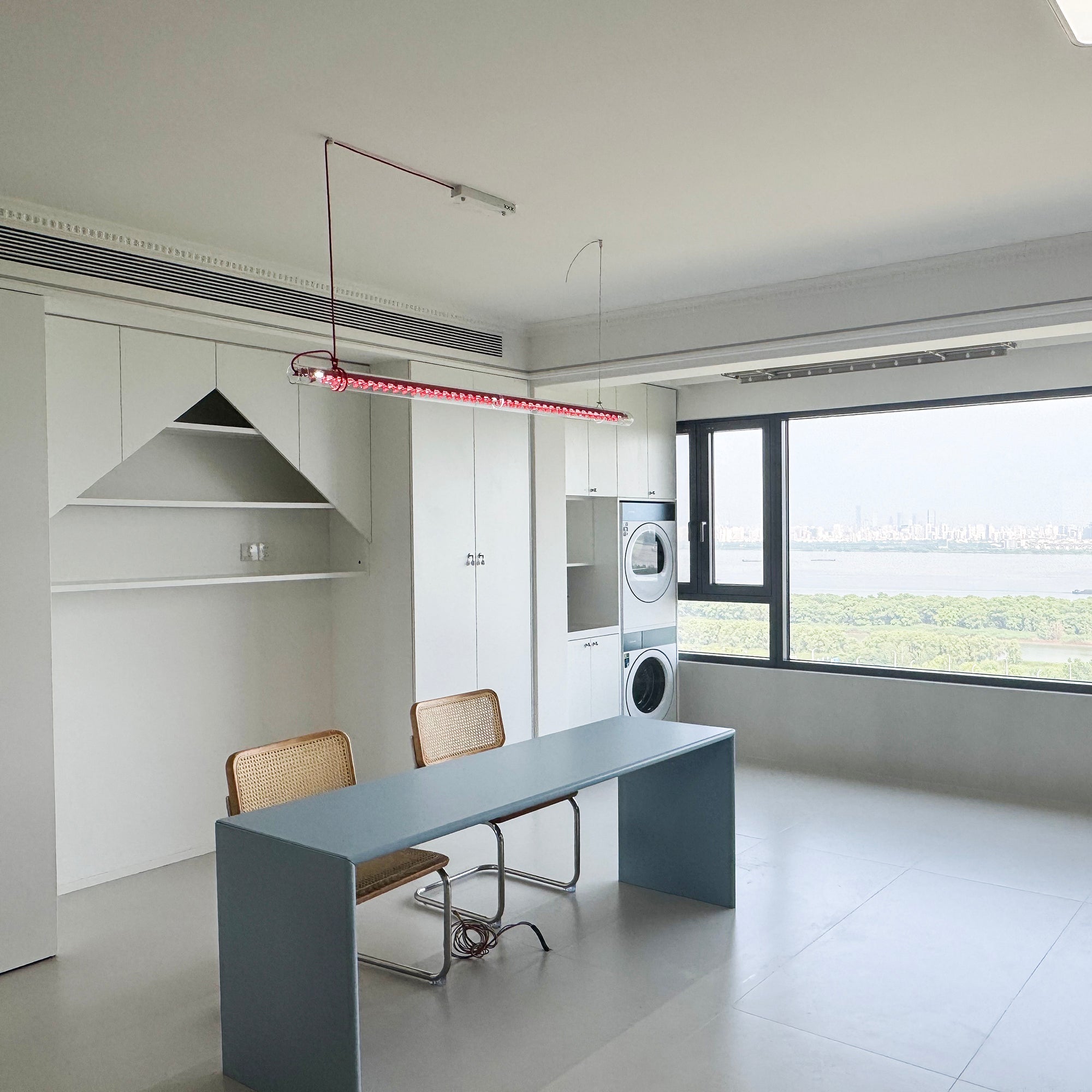 Cata Moderne Minimalisme Lineair LED Glas Licht Hanglamp