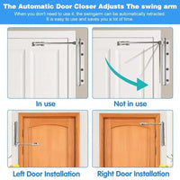 Automatische deursluiting – RVS, stil, eenvoudige installatie