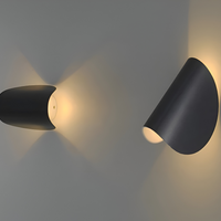 Moderne Rotatable Gebogen Metalen Wandlamp