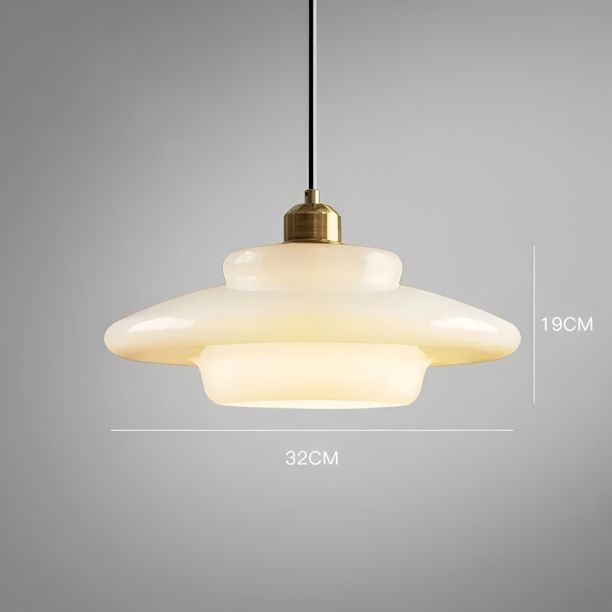 De Parel van Art Deco Glas Hanglamp