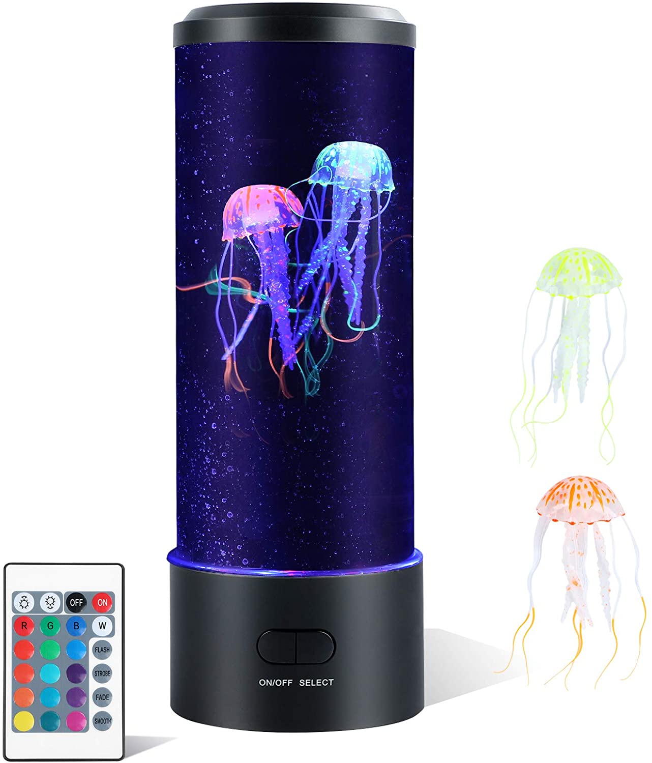 Kleurveranderende sensorische lamp met medusa