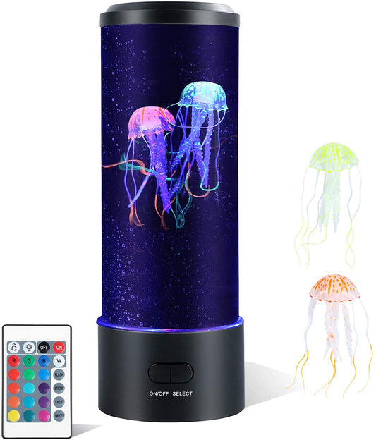 Kleurveranderende sensorische lamp met medusa