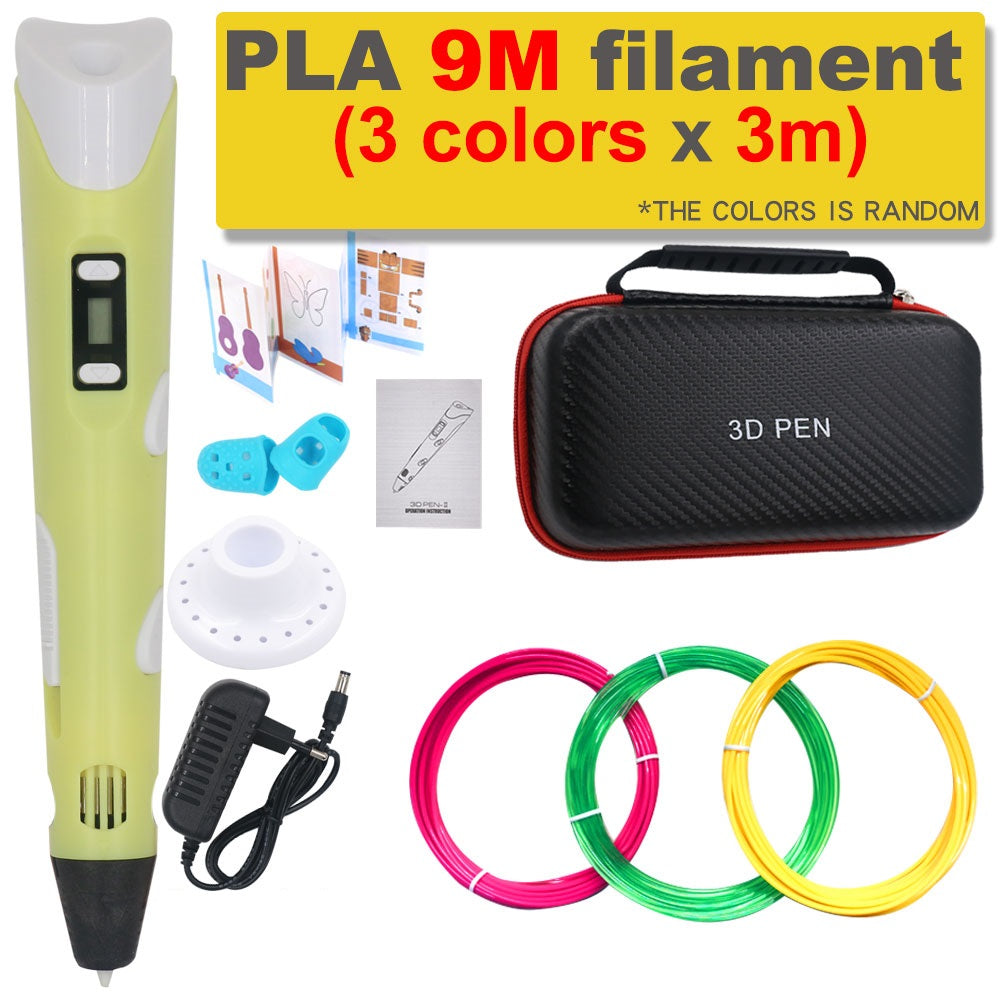 3D Print Pen DIY Tekenpen met 200M PLA Filament Kinderen Cadeau