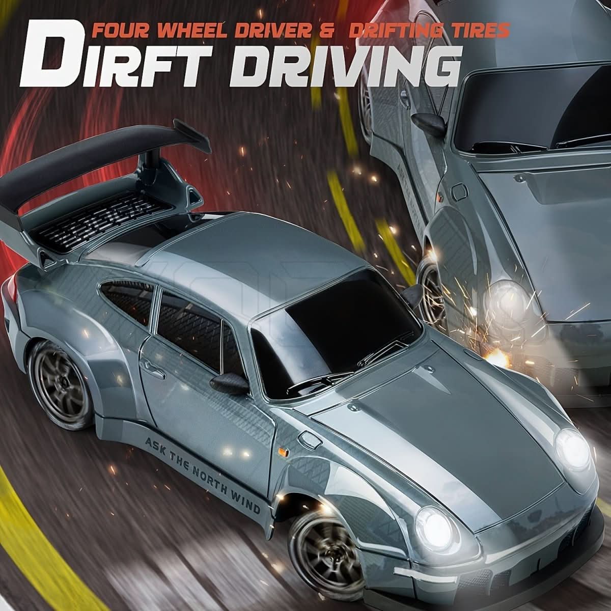 Driftracer – Radiografisch Auto Voor LED Drift En Vierwielaandrijving Rijplezier