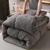 Ultra Fluff Dekbed - Machinewasbaar Dubbelzijdig Pluche Dekbed voor Alle Seizoenen - Stijlvol Fleece Dekbed