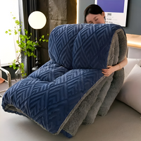 Ultra Fluff Dekbed - Machinewasbaar Dubbelzijdig Pluche Dekbed voor Alle Seizoenen - Stijlvol Fleece Dekbed