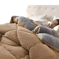 Ultra Fluff Dekbed - Machinewasbaar Dubbelzijdig Pluche Dekbed voor Alle Seizoenen - Stijlvol Fleece Dekbed