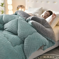 Ultra Fluff Dekbed - Machinewasbaar Dubbelzijdig Pluche Dekbed voor Alle Seizoenen - Stijlvol Fleece Dekbed