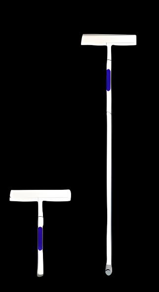Glazen wisser | Telescopische Spray & Scrub Ervaar een vlekkeloze reiniging met ingebouwde spray en microvezeltechnologie.