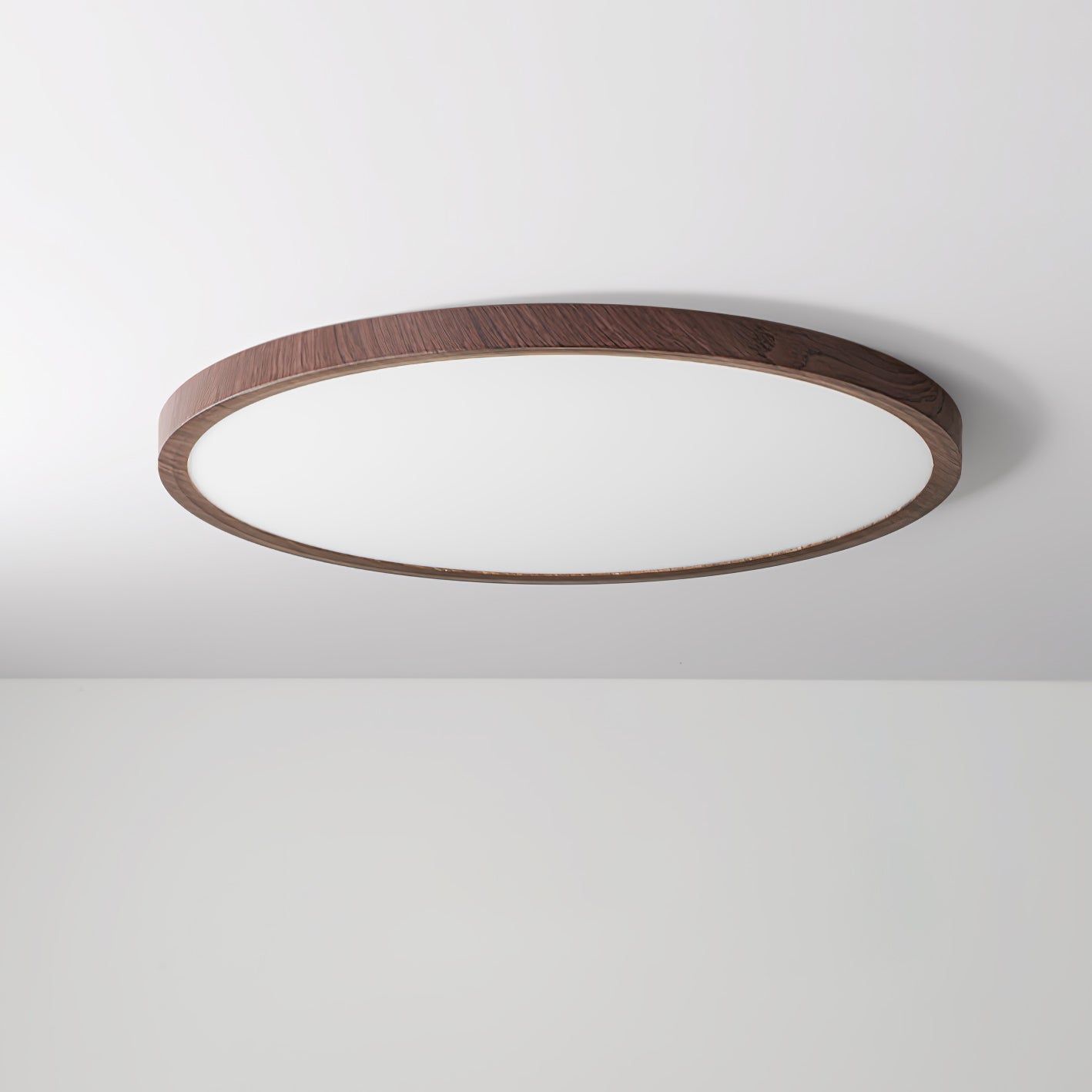 Ivera Plafondlamp Rond Ultra-dun Hout
