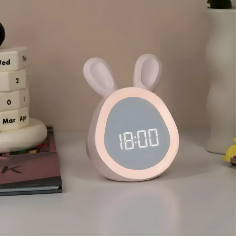 Konijnen Digitale Wekker Met Nachtlampje