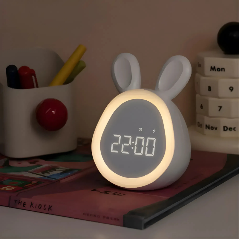 Konijnen Digitale Wekker Met Nachtlampje