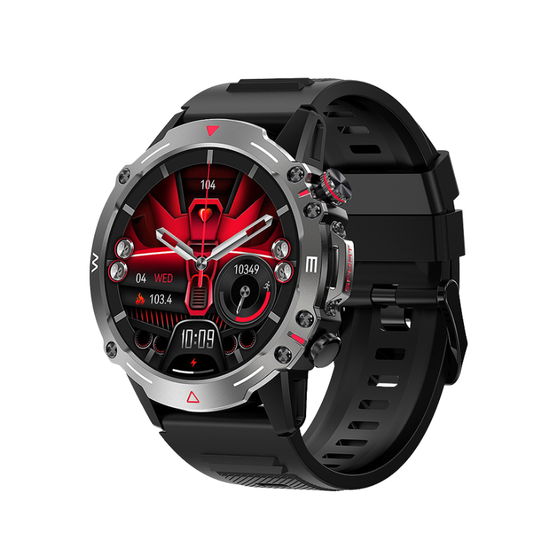 KL482 Smartwatch – AMOLED-skärm | Puls-, syresättnings- och blodtrycksmätare