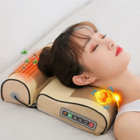Hals- en Rugmassager Kussen met ComfortHeat van SerenGlow