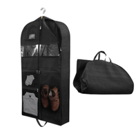 ReiseKleider Sacco voor reisoutfits | Dubbelzijdige rits & XXL zakken | Ademend & Transparant | Hangende kledingorganizer van 43 inch