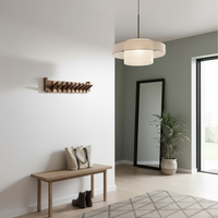 Piano Hout Kapstok Design | Elegante Wandhaak