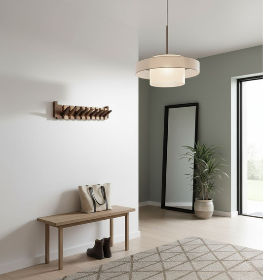 Piano Hout Kapstok Design | Elegante Wandhaak