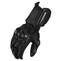 Motorrijhandschoenen RidePro Carbon | Wind- & Waterdicht | Touchscreen-geschikt | Echte Lederen Beschermers | Voor Zomer & Winter