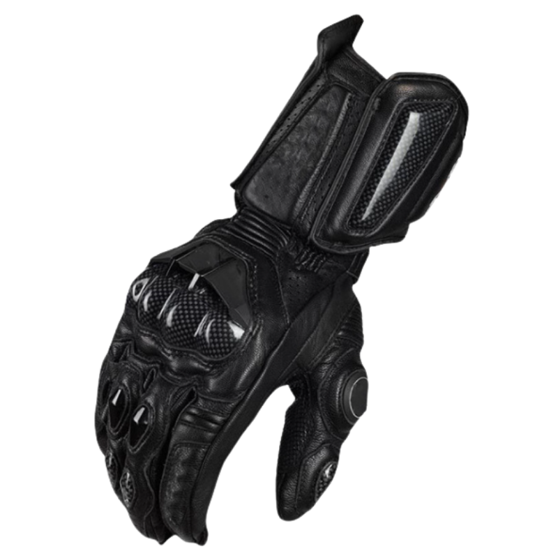 Motorrijhandschoenen RidePro Carbon | Wind- & Waterdicht | Touchscreen-geschikt | Echte Lederen Beschermers | Voor Zomer & Winter