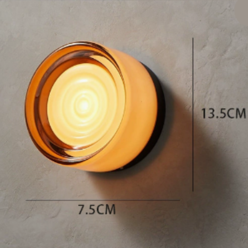 Moderne ronde wandlamp LED glas wandlamp woonkamer gang slaapkamer badkamer huisdecoratie binnenverlichting