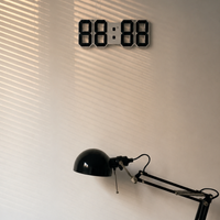 Digitale 3D LED Wandklok – Modern Design met Dimmfunctie en Optimale Zichtbaarheid
