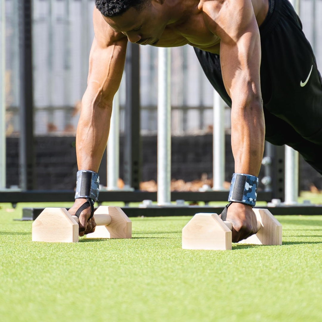 Calisthenics PowerBars – Sterke Houten Push-Up Steunen