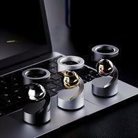 FidgetOrbit – Bureauaccessoire met zwevend gyroscoop voor ontspanning en moderne inrichting