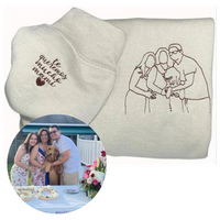 Moederdagcadeau | SketchThread | Maak van je fotoherinneringen een stijlvol, draagbaar kunstwerk dat jouw verhaal vertelt