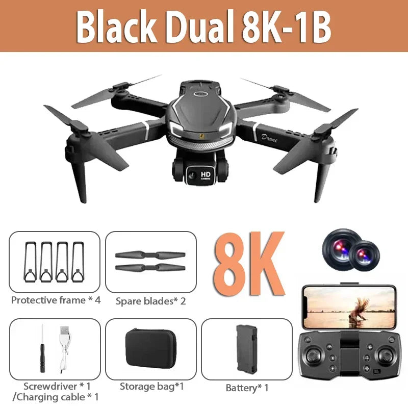 SkyVision – V88 Drone met 8K Camera, GPS en 5G voor Luchtfotografie