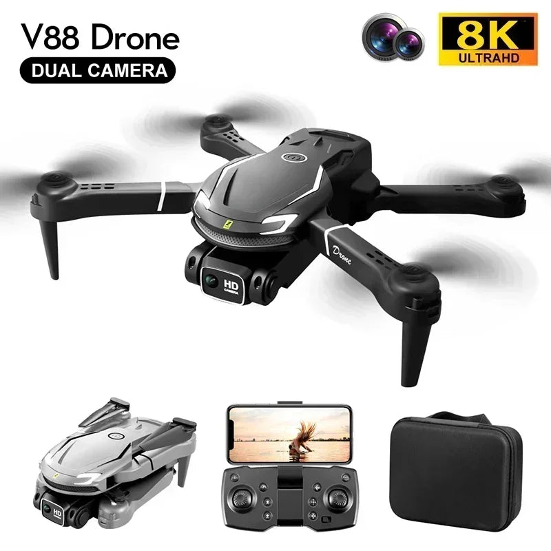 SkyVision – V88 Drone met 8K Camera, GPS en 5G voor Luchtfotografie