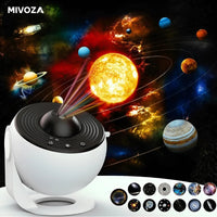 Brehn | 360° HD-Planetarium Projector | 12 Astronomische Focus-Folies | LED-sterrenprojector met Timer & Rotatiefunctie | Thuis-observatorium voor Kinderen & Volwassenen