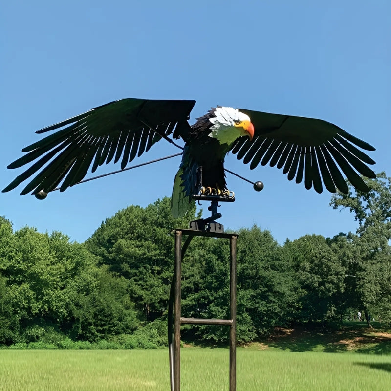 GartenAdler | Elegante smeedijzeren windspel vogel