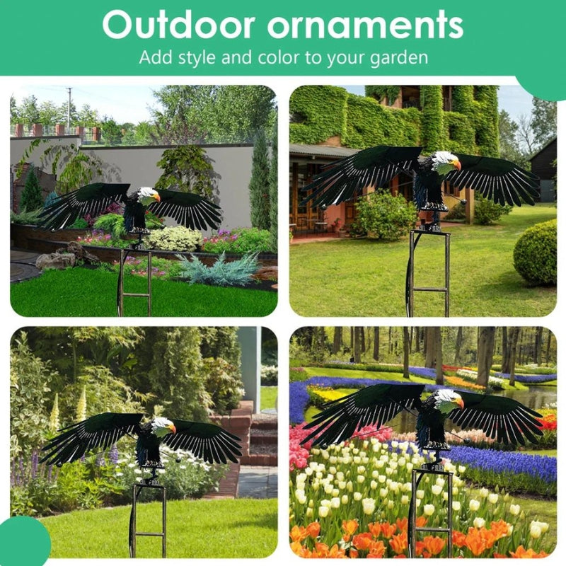 GartenAdler | Elegante smeedijzeren windspel vogel