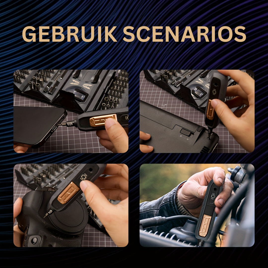 VERSATIEL RepairTool | Deze gereedschapskist moet je hebben voor elke doe-het-zelf-enthousiasteling, 180-In-1 Schroevendraaierset