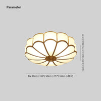 Ulira Plafondlamp Bloemvorm Frosted Glas Messing
