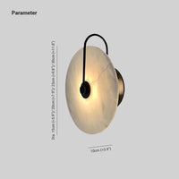 Kristy Alabaster LED Wandlamp Rond Iconisch Circulair