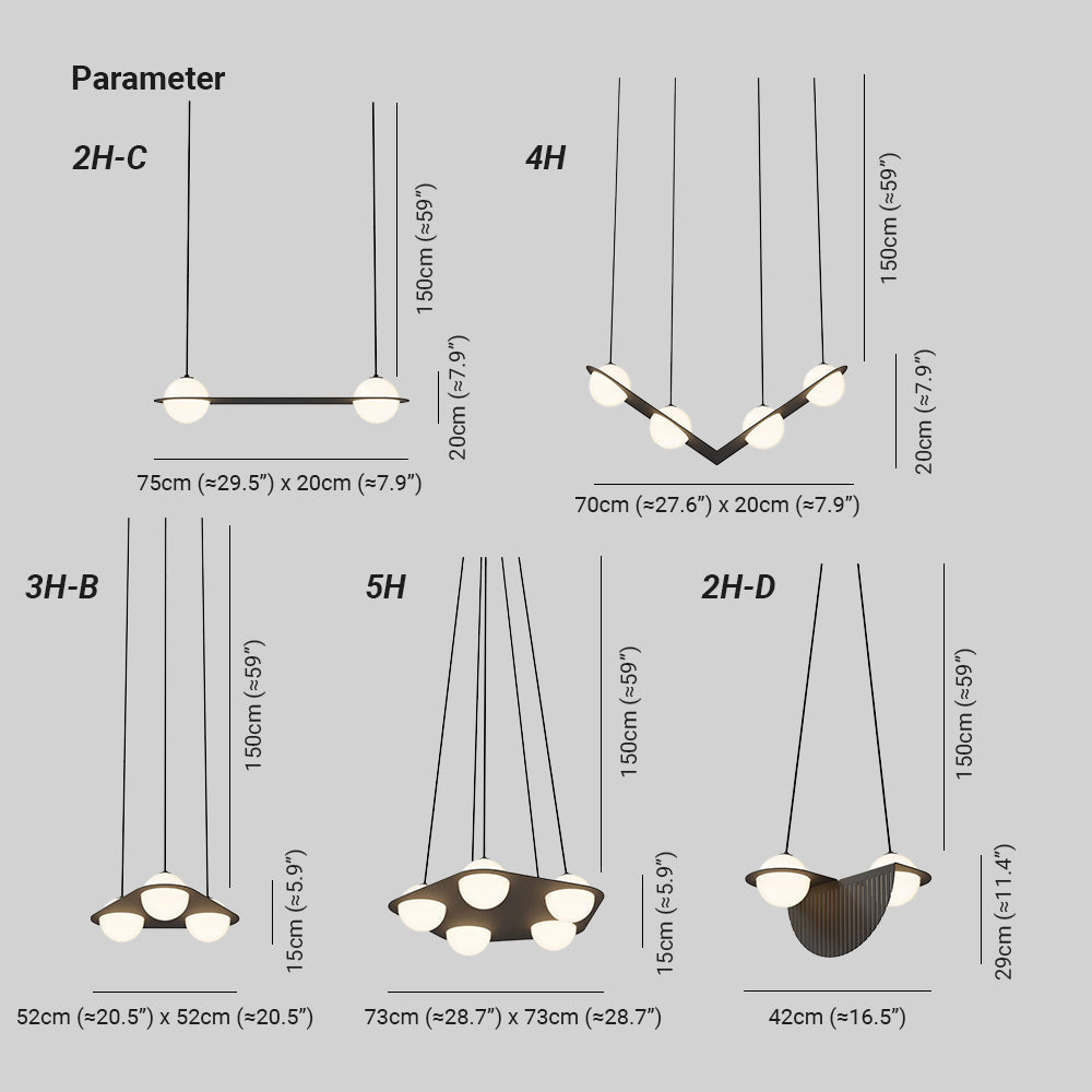 Selan Zwarte Glazen Hanglamp