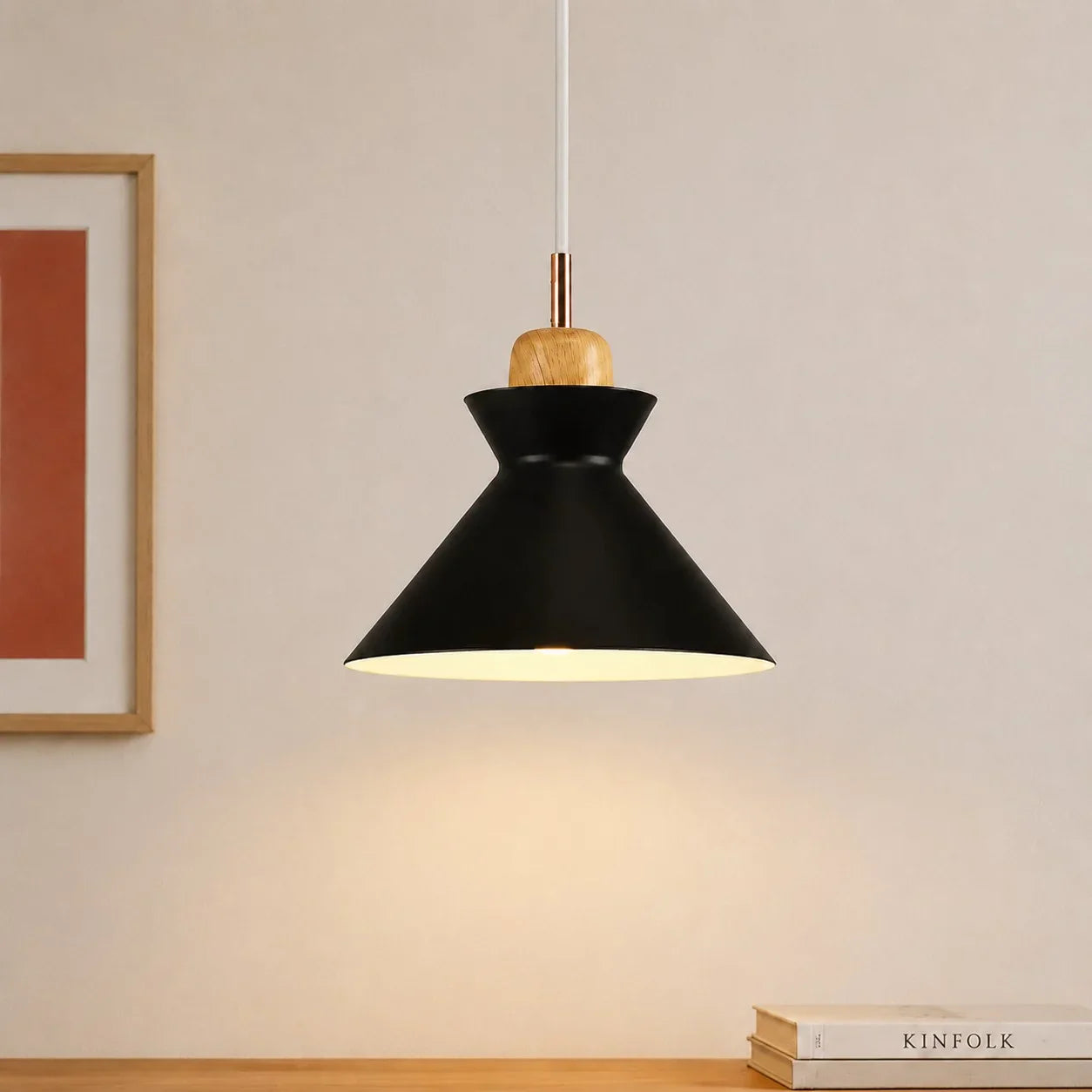 Valarie Scandinavische Houten Hanglamp