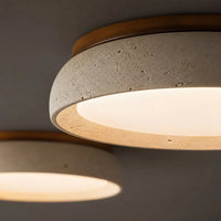 Veliana Wabi-Sabi Ronde Travertine Plafondlamp