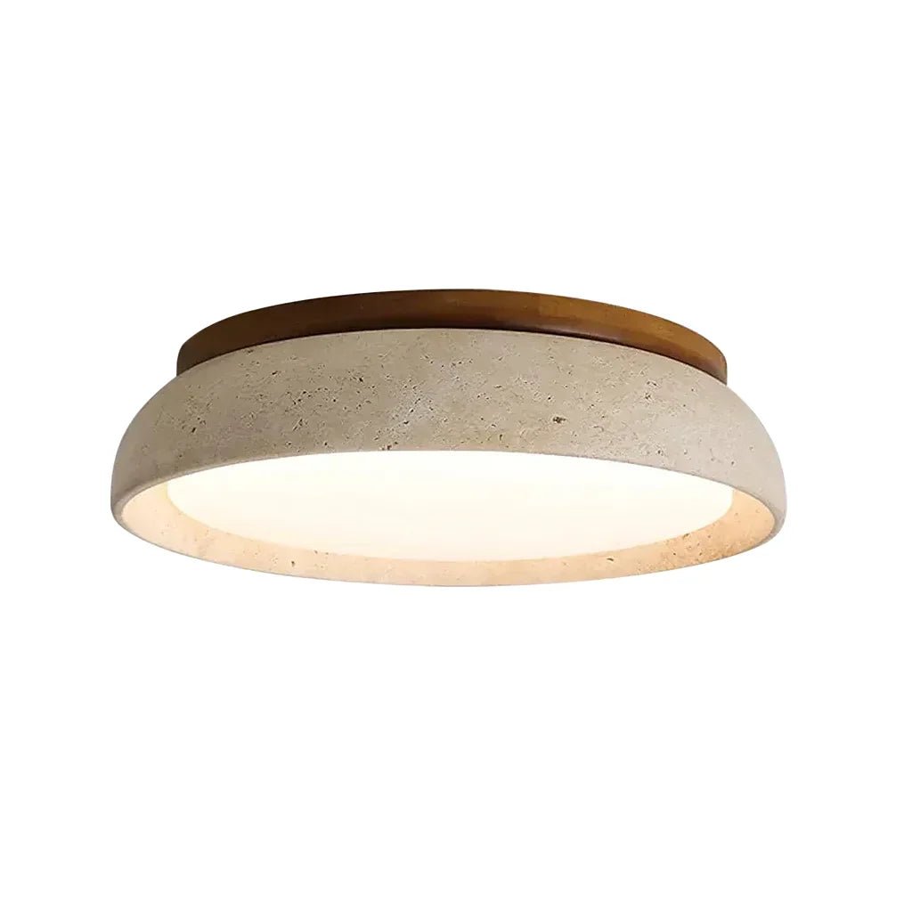 Veliana Wabi-Sabi Ronde Travertine Plafondlamp