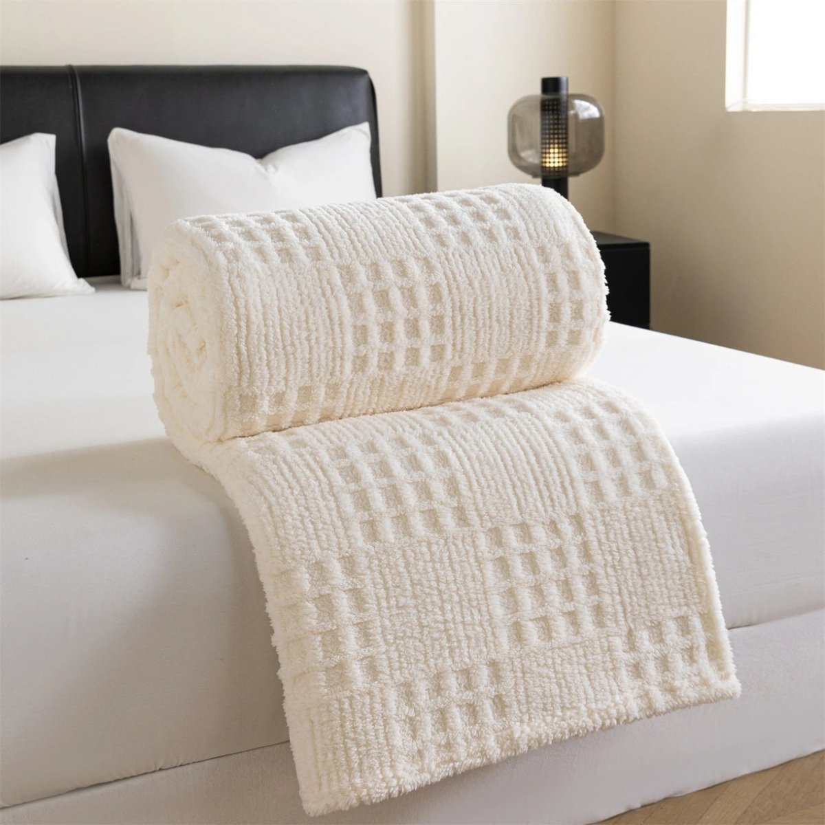 VelvetNest | Luxe Zachte Dikke Jacquard Velours Deken