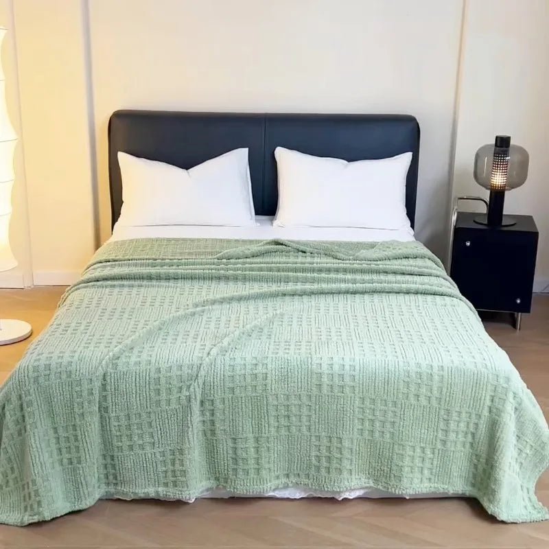 VelvetNest | Luxe Zachte Dikke Jacquard Velours Deken